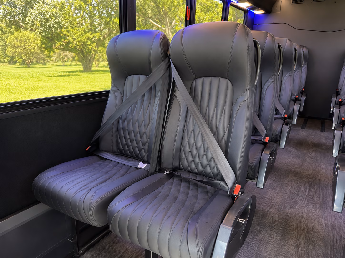 15 passenger minibus interior