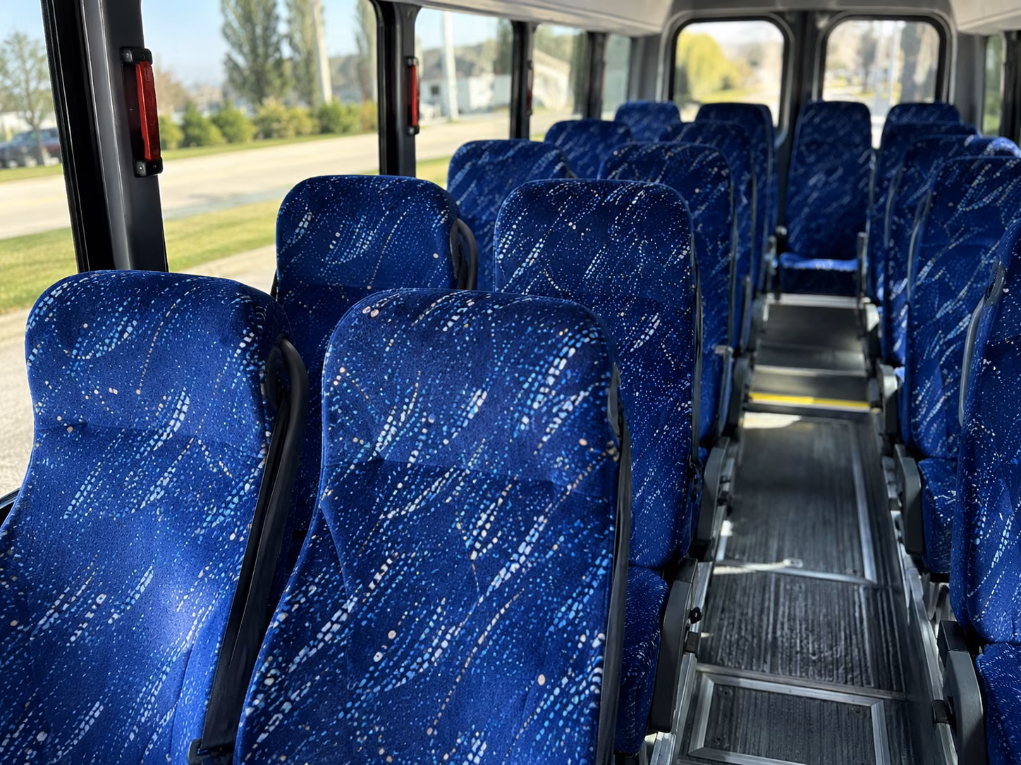 milpitas 15 passenger minibus inside