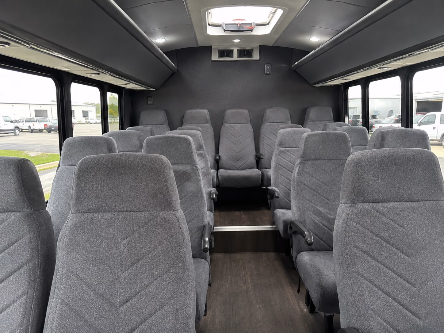 milpitas 18 passenger minibus inside