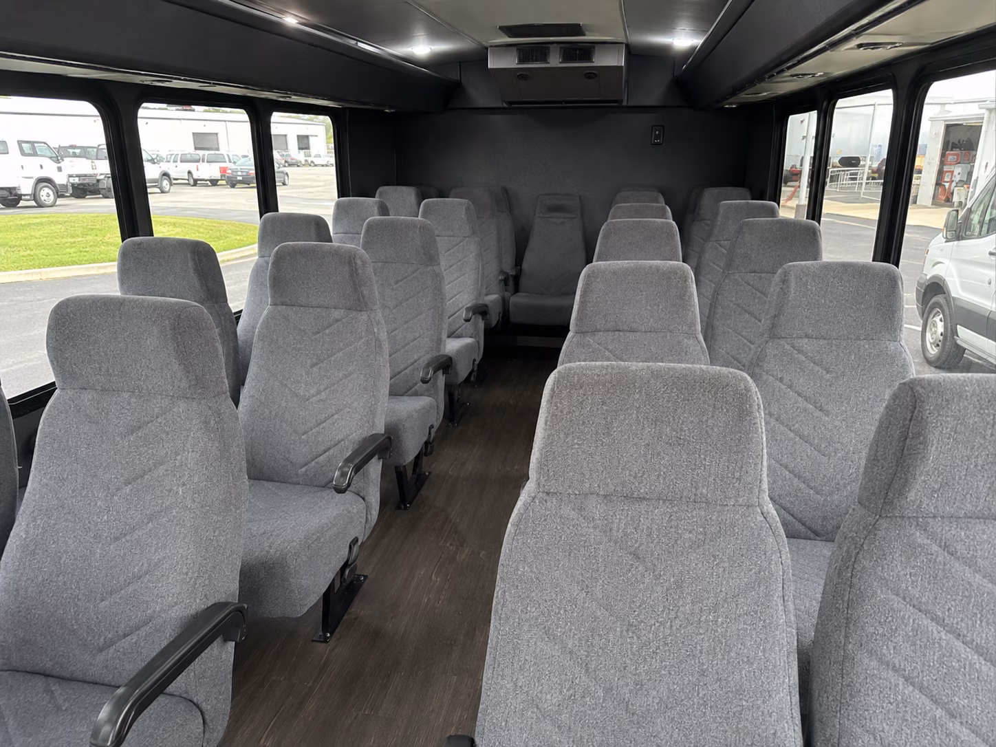 milpitas 18 passenger minibus interior