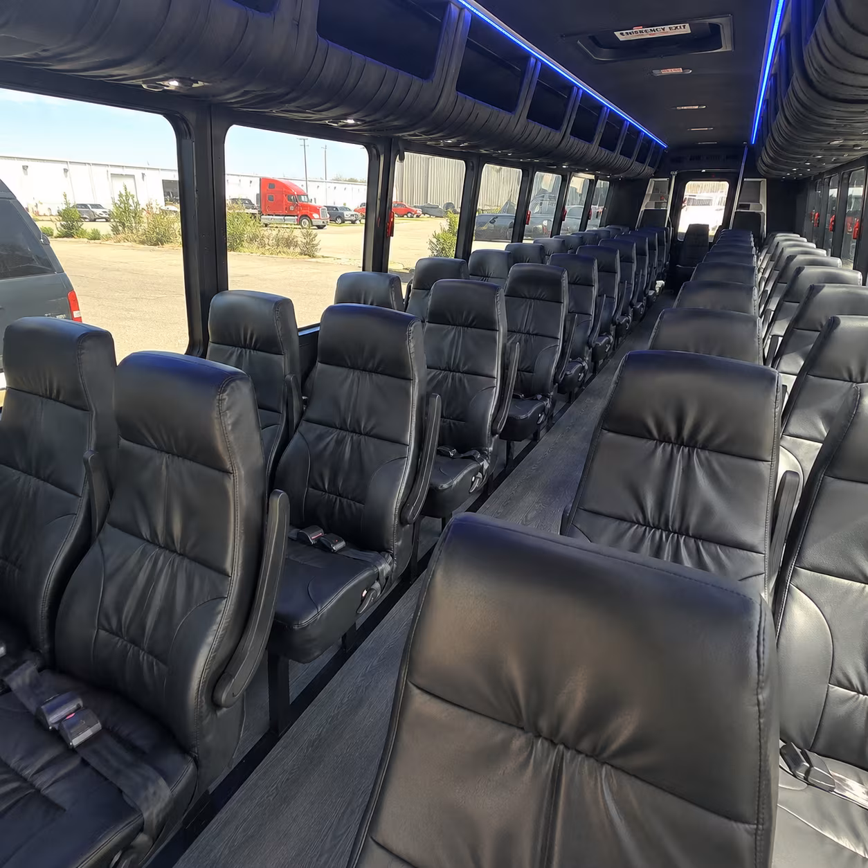 milpitas 25 passenger minibus inside