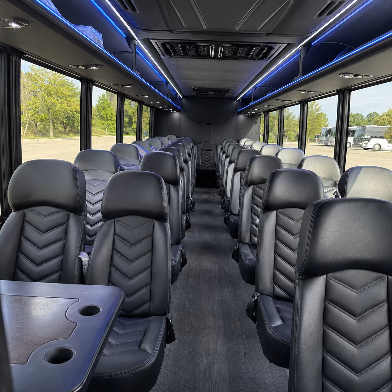 milpitas 25 passenger minibus interior