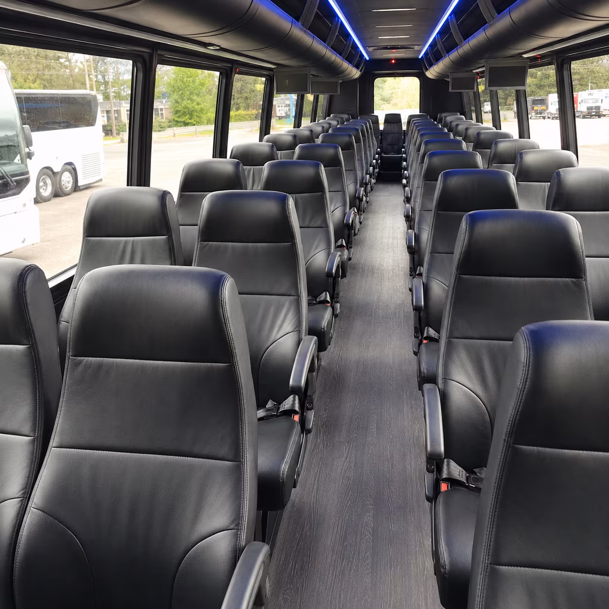 milpitas 28 passenger minibus inside