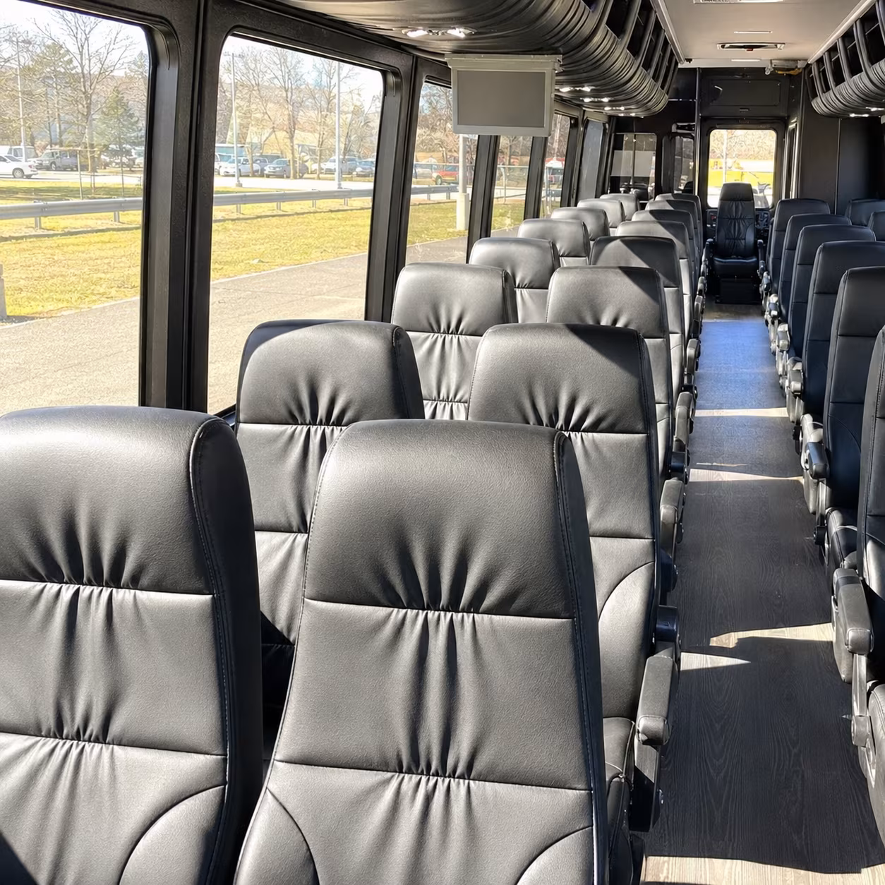 milpitas 30 passenger minibus inside
