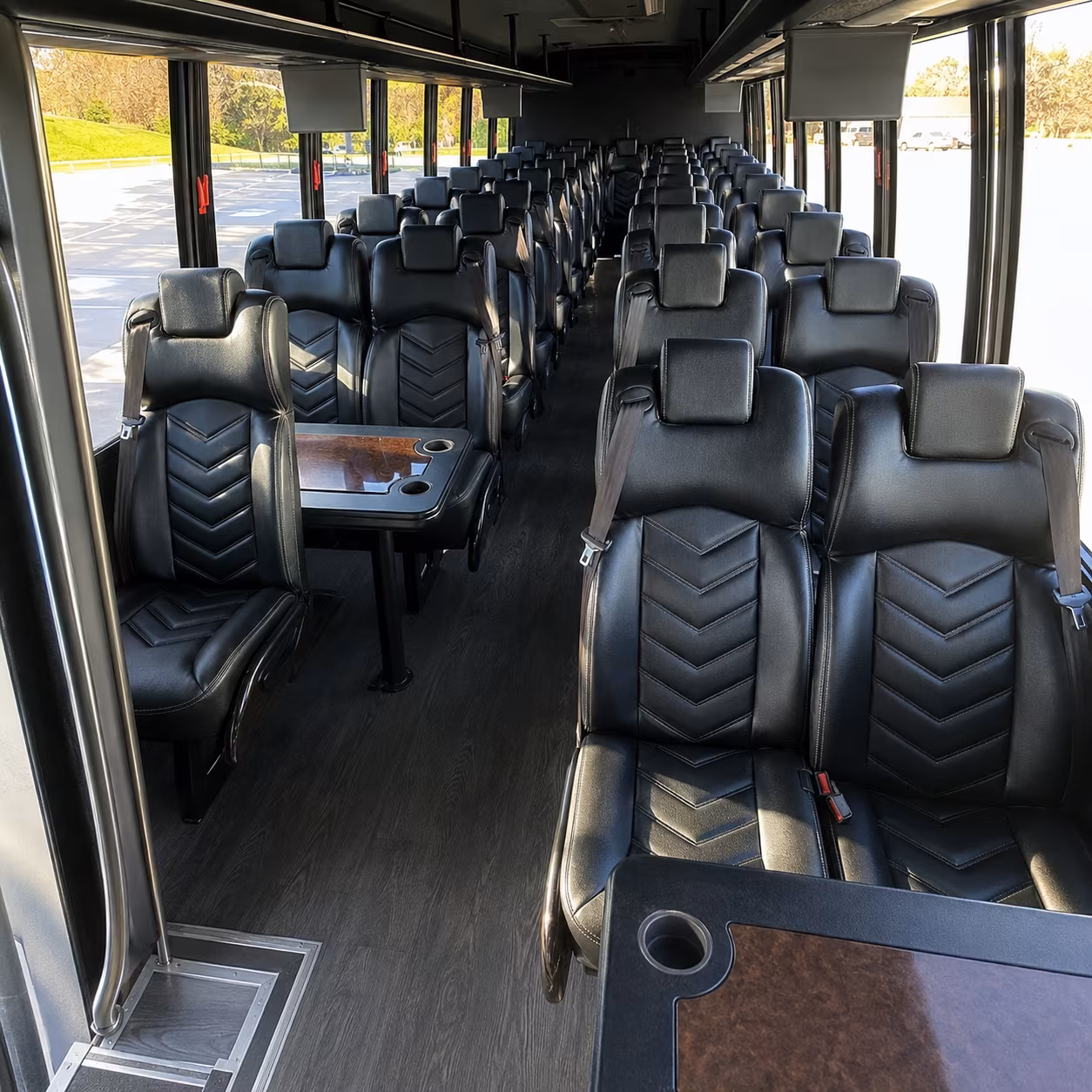 milpitas 35 passenger minibus inside