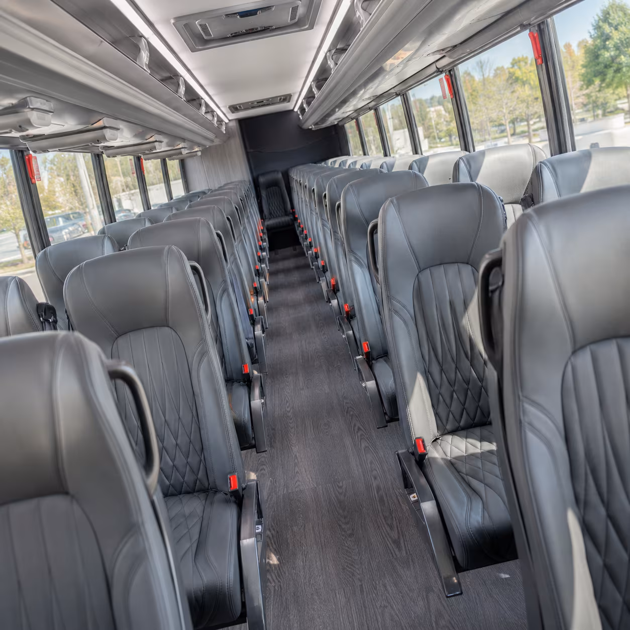 milpitas 35 passenger minibus interior