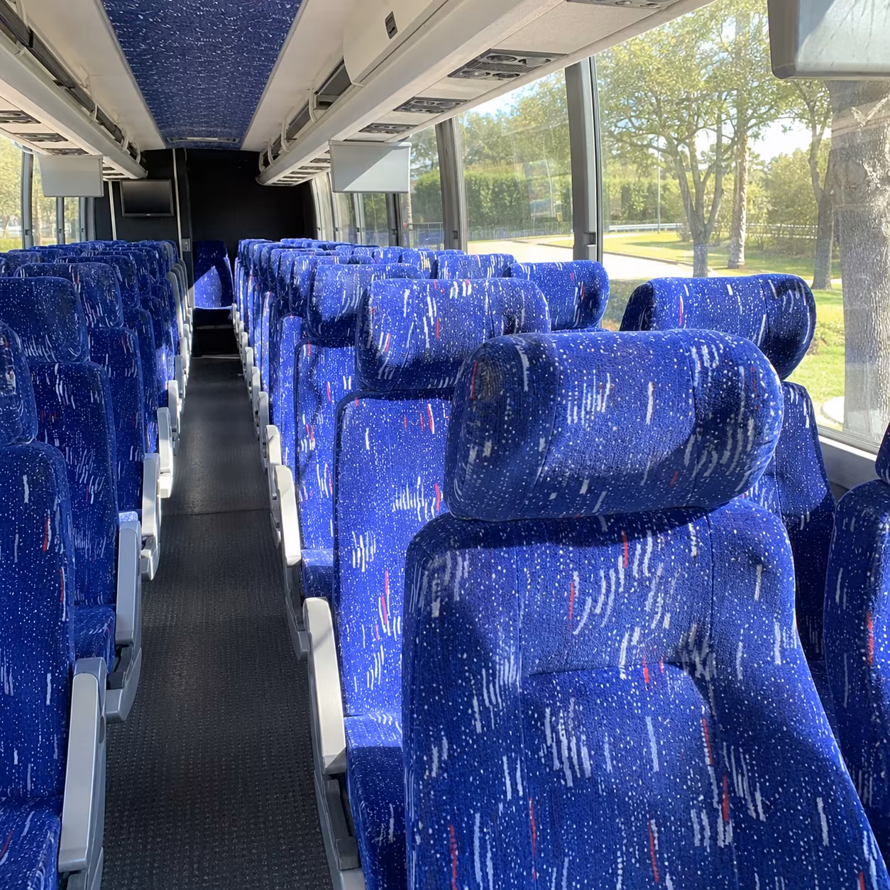 milpitas 56 passenger charter bus interior
