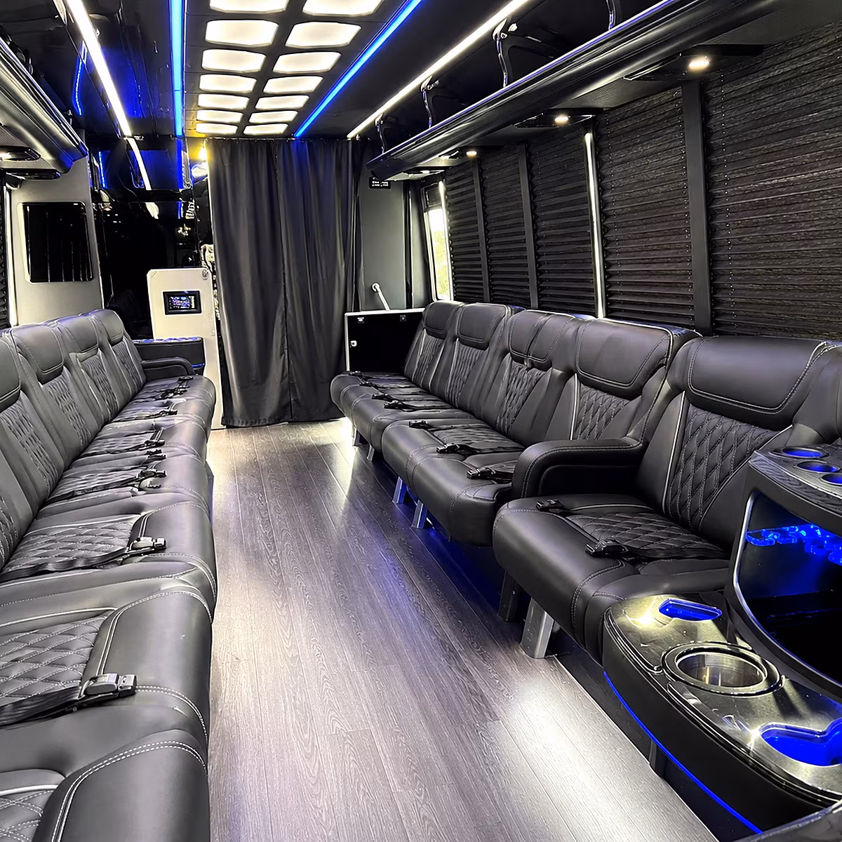 milpitas party bus interior