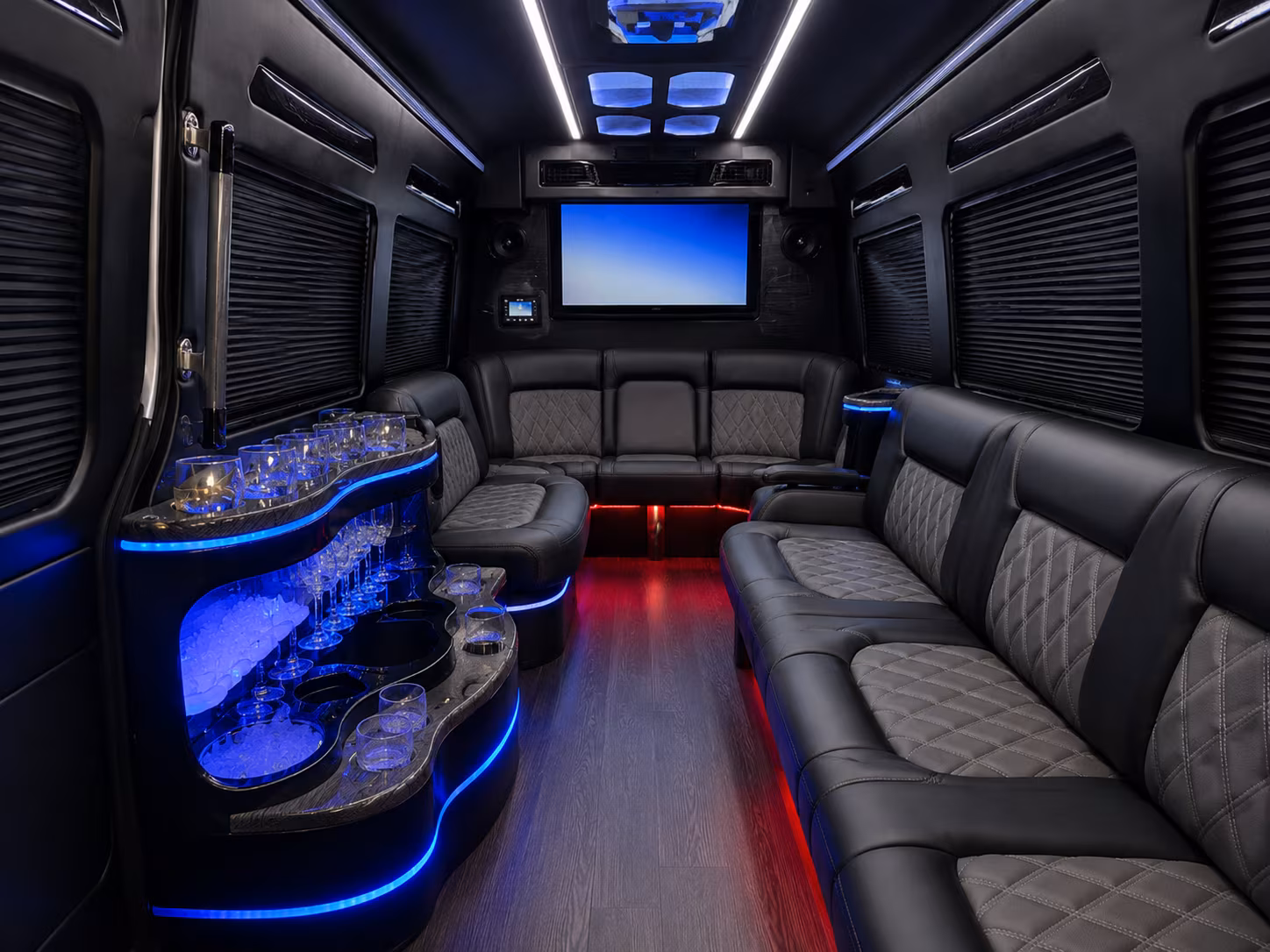 milpitas sprinter limousine inside