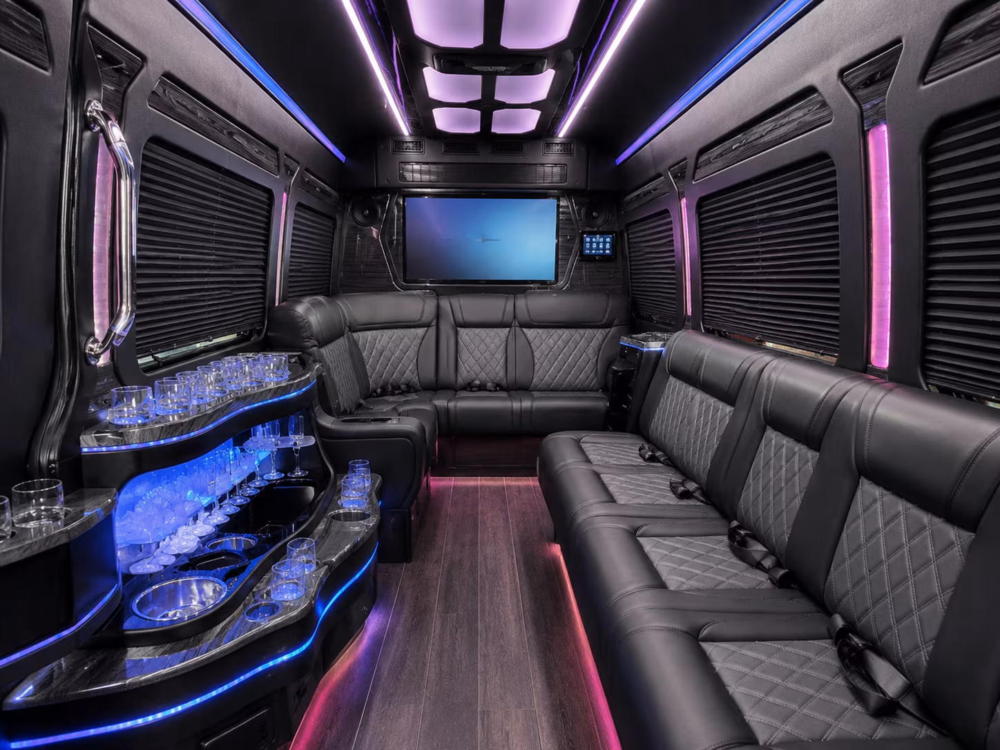milpitas sprinter limousine interior