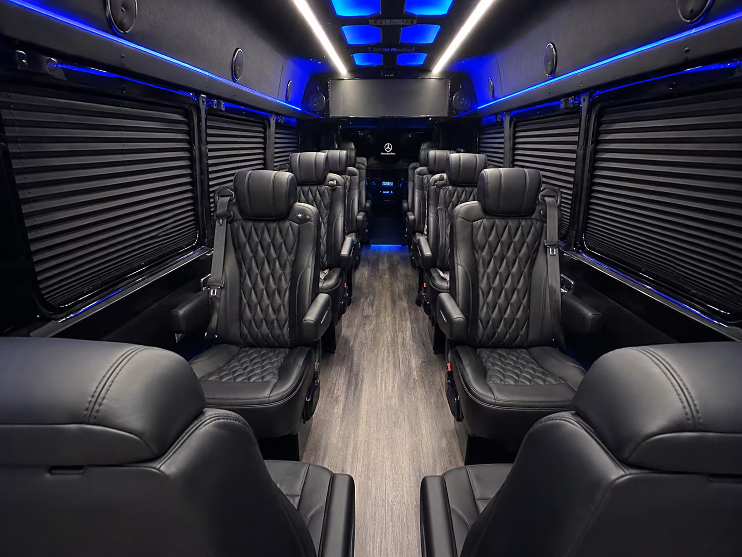 sprinter van with driver inside